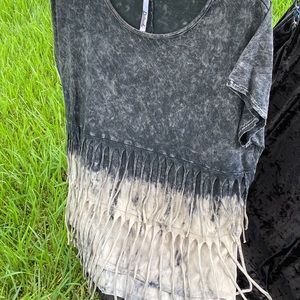 Western fringe washed top.  Size L.  Worn once.